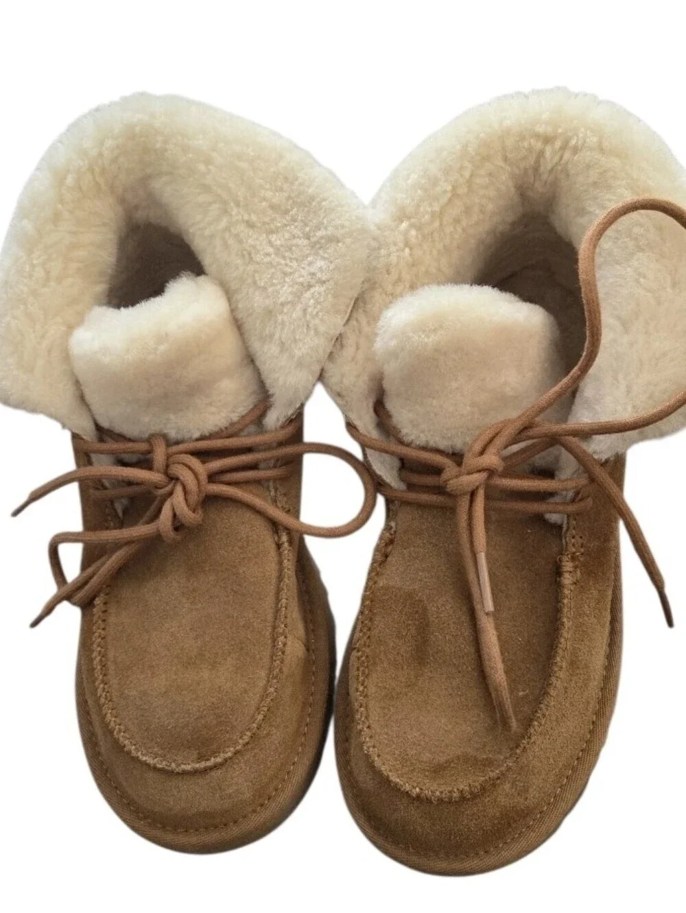 Ugg Diara Ankle Boots Shearling Lined Chestnut Tan Size 8